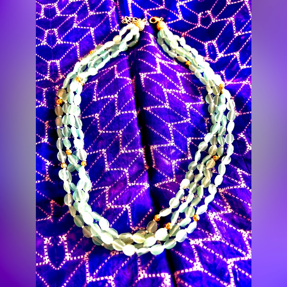 A stunning piece!Fresh Turquoise Beaded Stunning necklace from our Yatch Edition